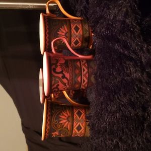 Mugs; Southwest design, set of 4 RIO; designed by Sandra Williams